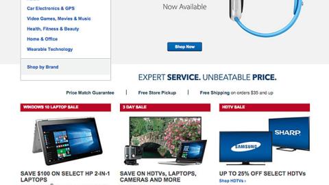 Best Buy Apple Watch Home Page Leaderboard Ad