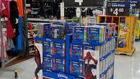 Kleenex 'Spider-Man: Homecoming' Pallet Display