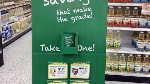 Publix 'Back to School Savings' Standee