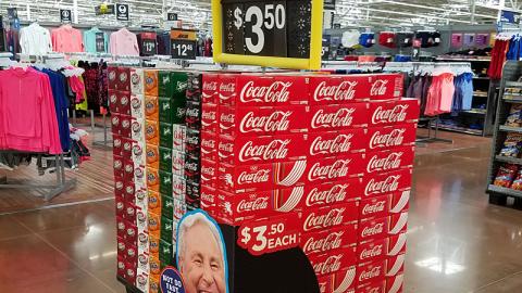 Walmart Coca-Cola 'Not So Fast' Pallet Display
