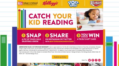 BJ's 'Catch Your Kid Reading' Web Page