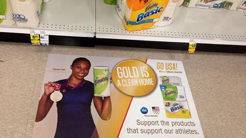 Bounty Meijer 'Gold Is a Clean Home' Floor Cling