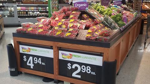 Walmart Organic Produce Gondola