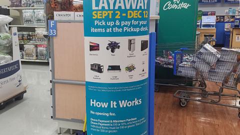Walmart Layaway Standee