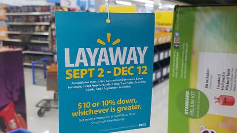 Walmart Layaway Dangler