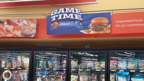 Walmart 'Game Time' Freezer Header