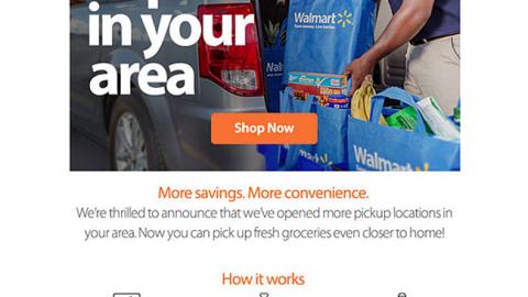 Walmart 'We've Expanded' Email