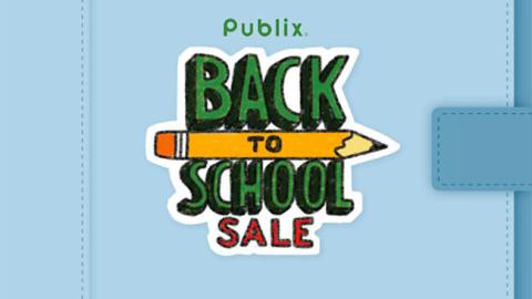 Publix 'Back to School Sale' Circular Cover