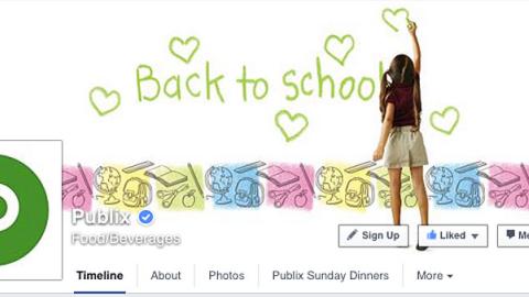 Publix 'Back to School' Facebook Cover
