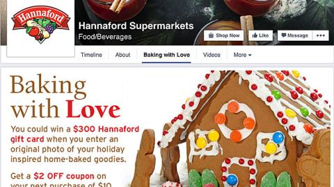 Hannaford 'Baking With Love' Facebook Page