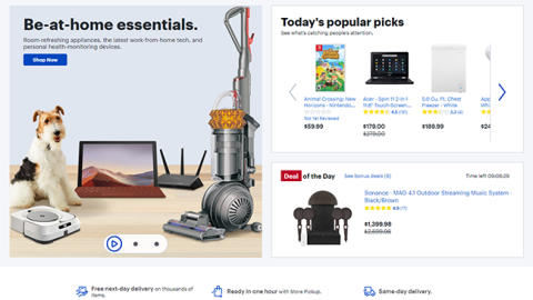 Best Buy 'Be-At-Home Essentials' Carousel Ad