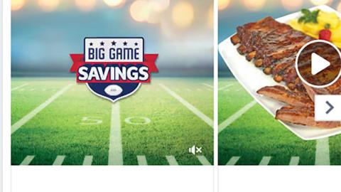 Winn-Dixie 'Big Game Savings' Facebook Update