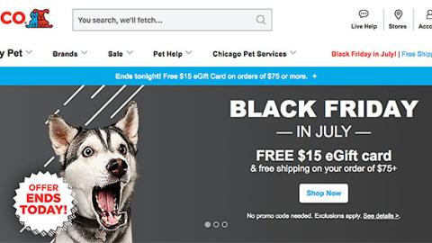 Petco 'Black Friday in July' Carousel Ad