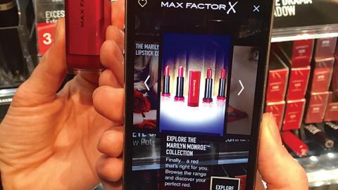 Blippar Max Factor Mobile App Scan