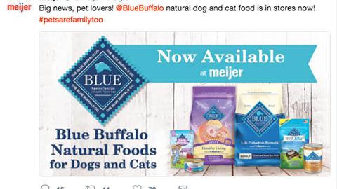 Blue Buffalo Meijer 'Big News' Twitter Update