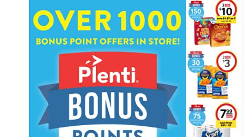 Bi-Lo 'Plenti Bonus Points' Twitter Update