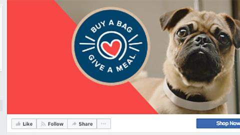 PetSmart 'Buy a Bag, Give a Meal' Facebook Cover