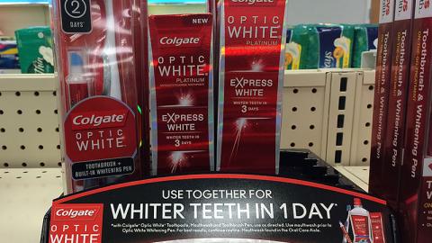 Colgate 'Whiter Teeth in 1 Day' Shelf Tray