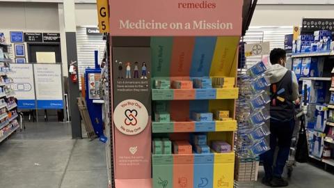 Walmart Betr Remedies 'Medicine On A Mission' Endcap Display