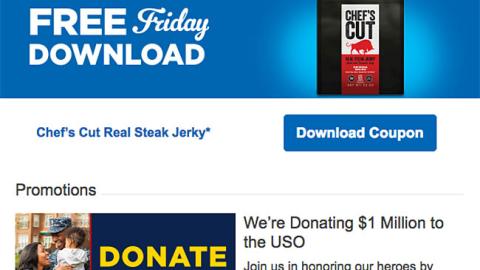 Kroger 'Donate to the USO' Email Ad