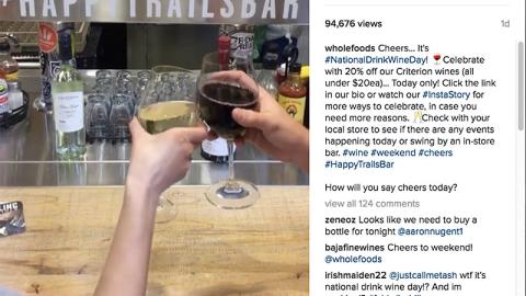 Whole Foods 'Cheers' Instagram Update