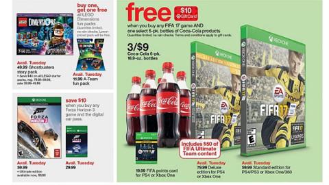 Target 'FIFA 17' Coke Incentive Feature