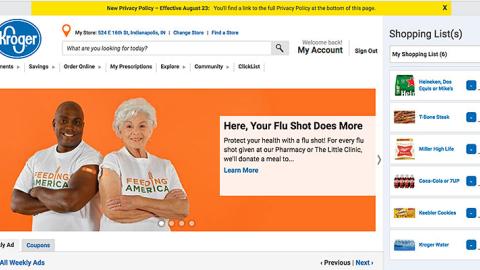 Kroger 'Your Flu Shot Does More' Carousel Ad