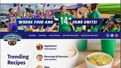 Kroger 'Game Day Greats' Web Page