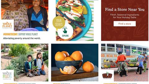 Whole Foods #GivingTuesday Display Ads