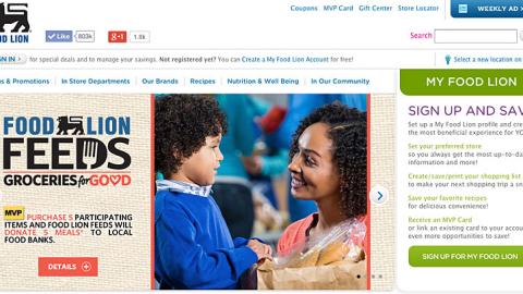 Food Lion 'Groceries for Good' Carousel Ad