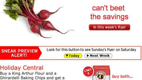 Hannaford 'Holiday Central' Email Ad