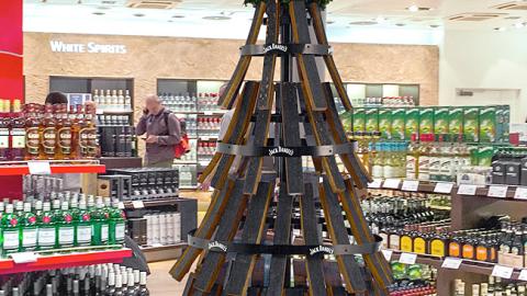 Jack Daniel’s Holiday Stave Tree