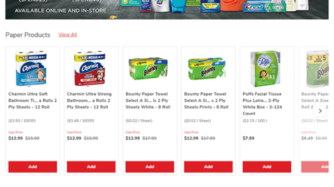 Jewel-Osco P&G 'Tidy New Year' E-Commerce Page