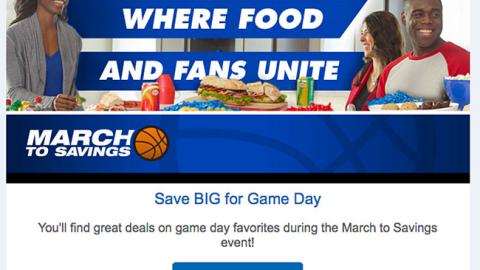 Kroger 'Where Food and Fans Unite' Email