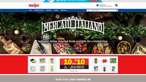Meijer 'Mercato Italiano' Carousel Ad