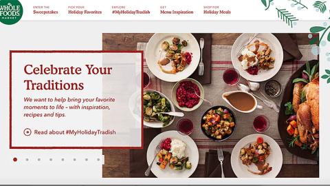 Whole Foods 'Celebrate Your Traditions' Web Page