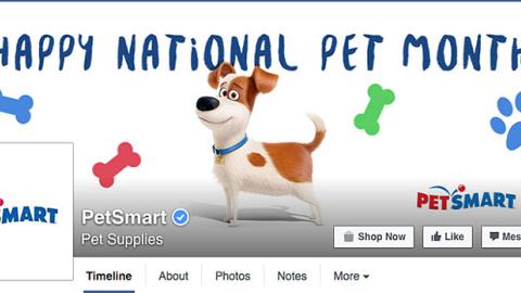 PetSmart 'Happy National Pet Month' Facebook Cover