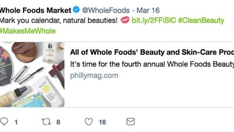 Whole Foods 'Mark Your Calendar' Twitter Update