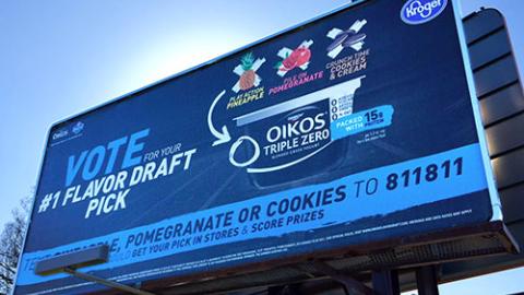 Kroger Oikos '#1 Flavor Draft Pick' Outdoor Billboard