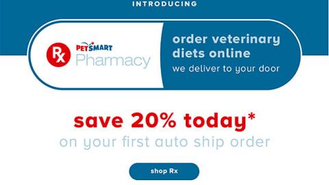PetSmart 'Order Veterinary Diets Online' Email