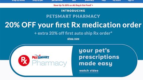 PetSmart Pharmacy Web Page