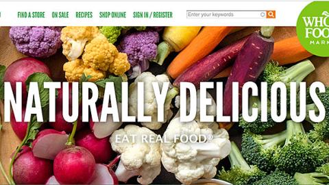 Whole Foods 'Naturally Delicious' Leaderboard Ad