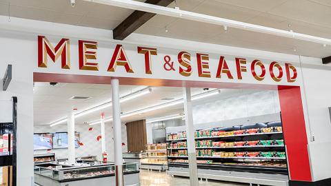 Sam's Club Now 'Meat & Seafood' Refrigerated Section