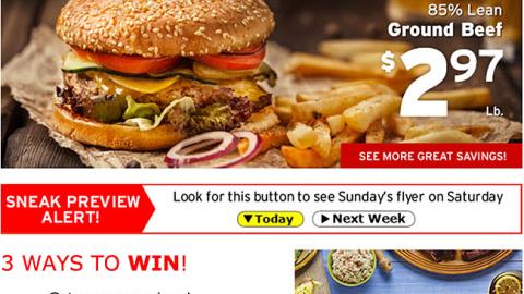 Hannaford '3 Ways to Win' Email Ad