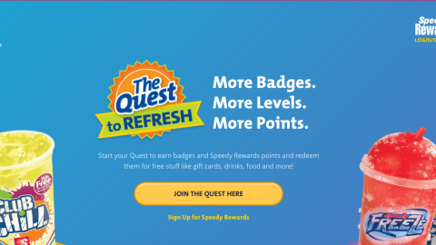 Speedway 'Quest to Refresh' Web Page