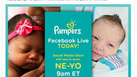 Pampers Ne-Yo Facebook Update