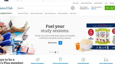 Sam's Club 'Fuel Your Study Sessions' Carousel Ad