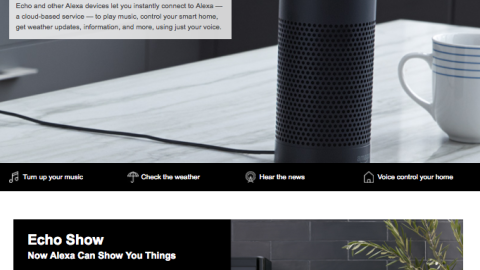 Best Buy Amazon 'Meet Alexa' Web Page