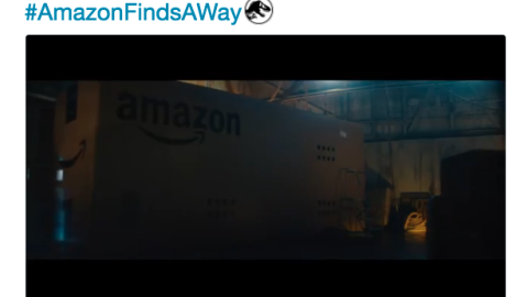 Jurassic World #AmazonFindsAWay Twitter Update