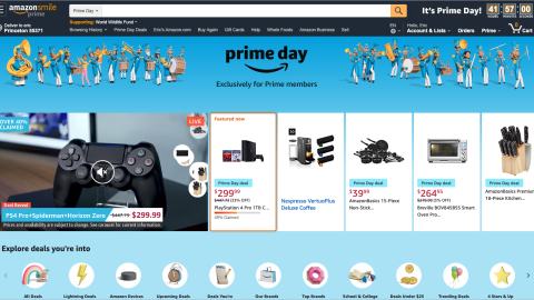 Amazon Prime Day Landing Page